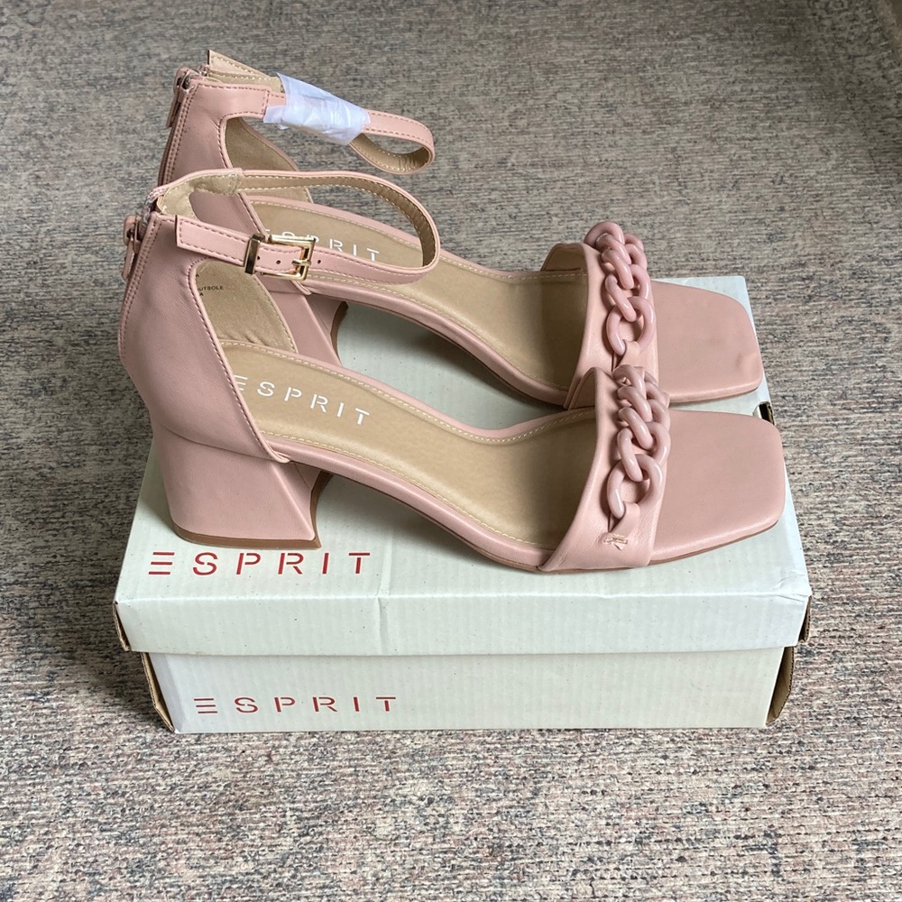 Esprit Nude Pink Jessa Heels Women’s 9.5 NWT Prom Wedding Grad Party Date CUTE!